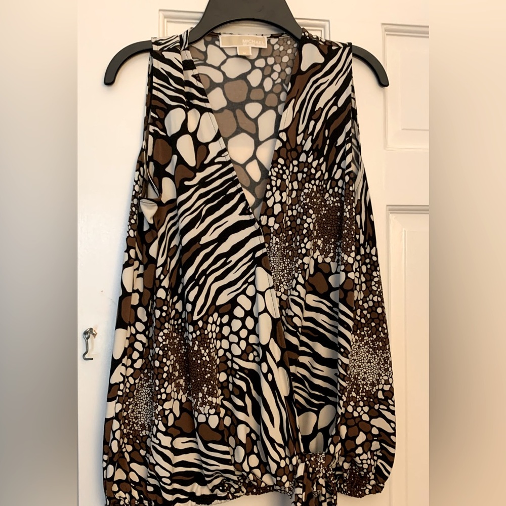 Michael Kors Sleeveless Stretchy Blouse Medium